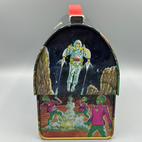 Vintage Collectible 1998 Lost in Space Metal Lunchbox Tin Domed Lid GWhiz! - Picture 2 of 5